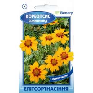 Кореопсис Соненкинд - цветы, 0,1 г семян, ТМ Элитсорт фото, цена